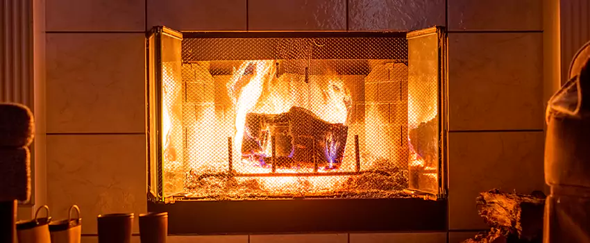 Mendota Hearth Landscape Fireplace Installation in New River, Arizona