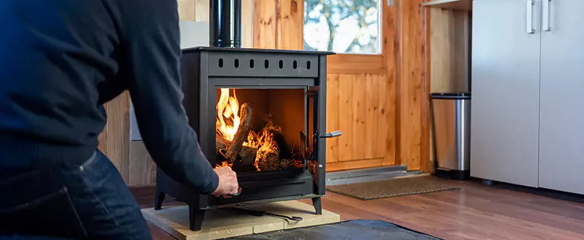 Open Hearth Wood Fireplace Installation in New River, AZ