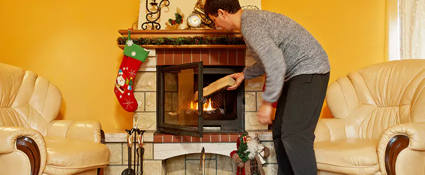 Rusted Metal Fireplace Restoration in New River, Arizona