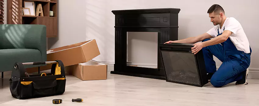 Old Rusted Metal Fireplace Repair And Replacement in New River, AZ